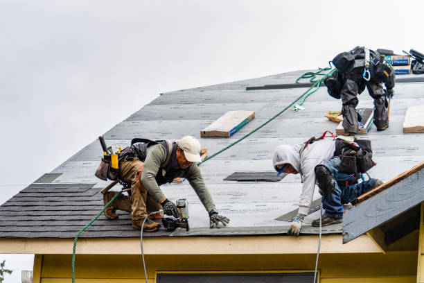 Professional Gutter Installation technician working in Spirit Lake, IA